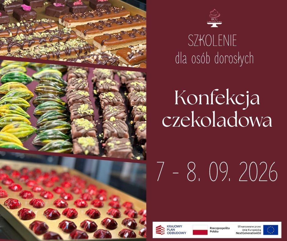 SZKOLENIE Z KONFEKCJI CZEKOLADOWEJ DLA OSÓB DOROSŁYCH